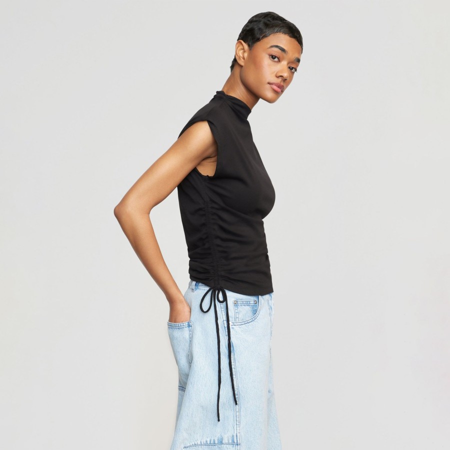 Clothing Hua Shang Group (H.K.) Ltd | Jocelyn Asymmetric Ruched Side Tee