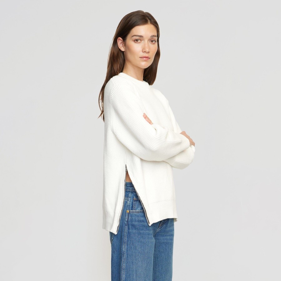 Clothing Brilliant Wise Corporation Limited | Tate Organic Cotton Side-Zip Sweater