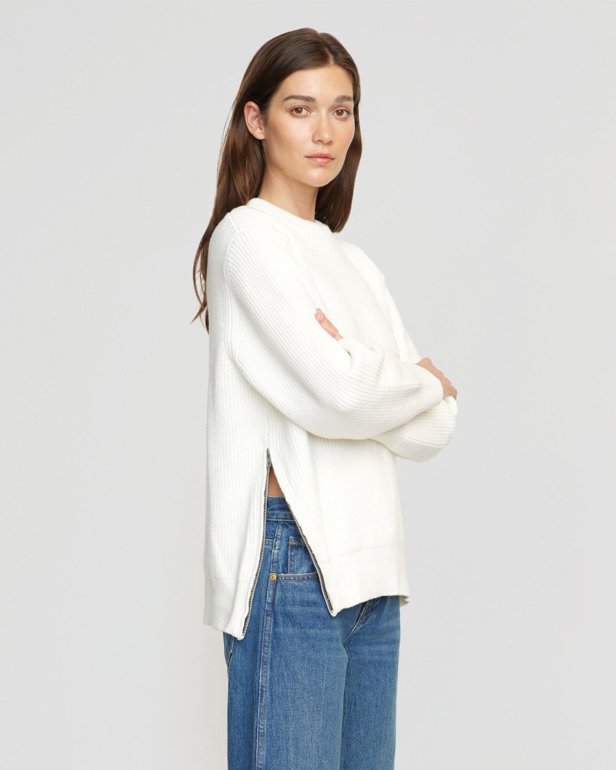 Clothing Brilliant Wise Corporation Limited | Tate Organic Cotton Side-Zip Sweater