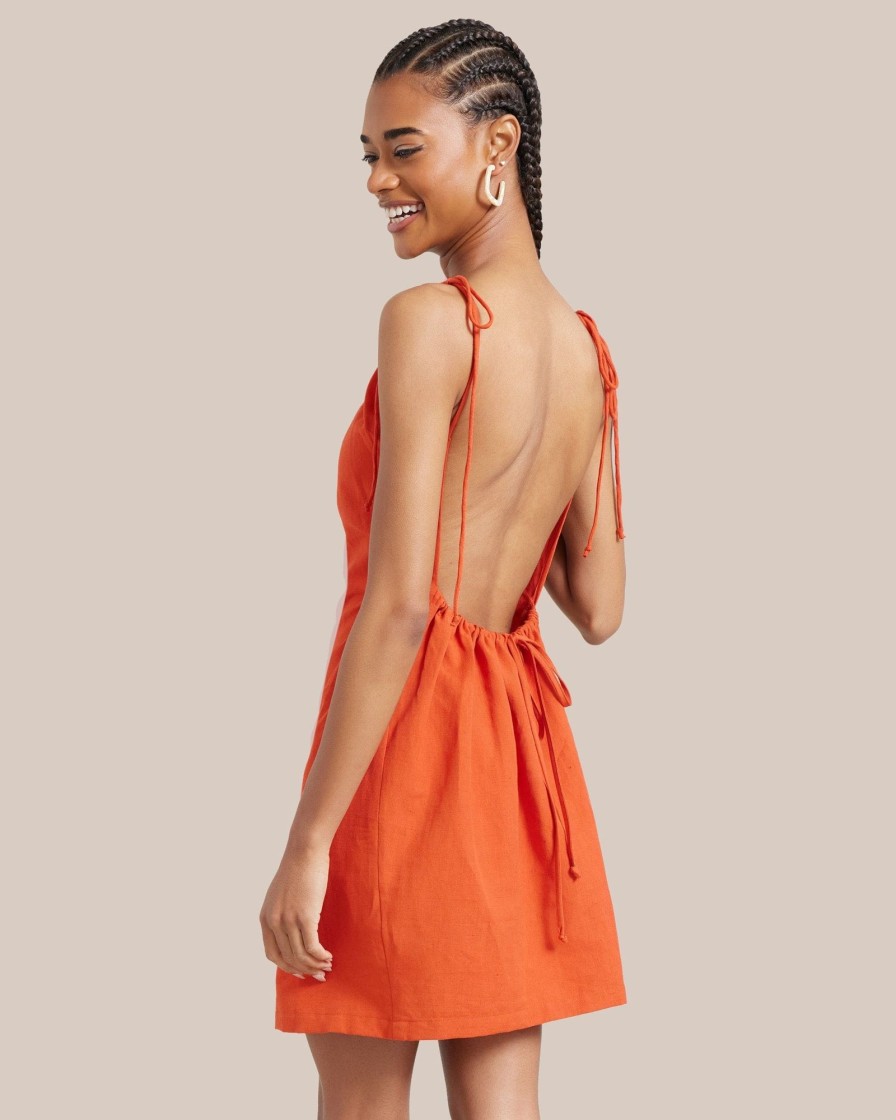 Clothing Fashion Apparels | Darla Backless Tie-Shoulder Cover Up Dress