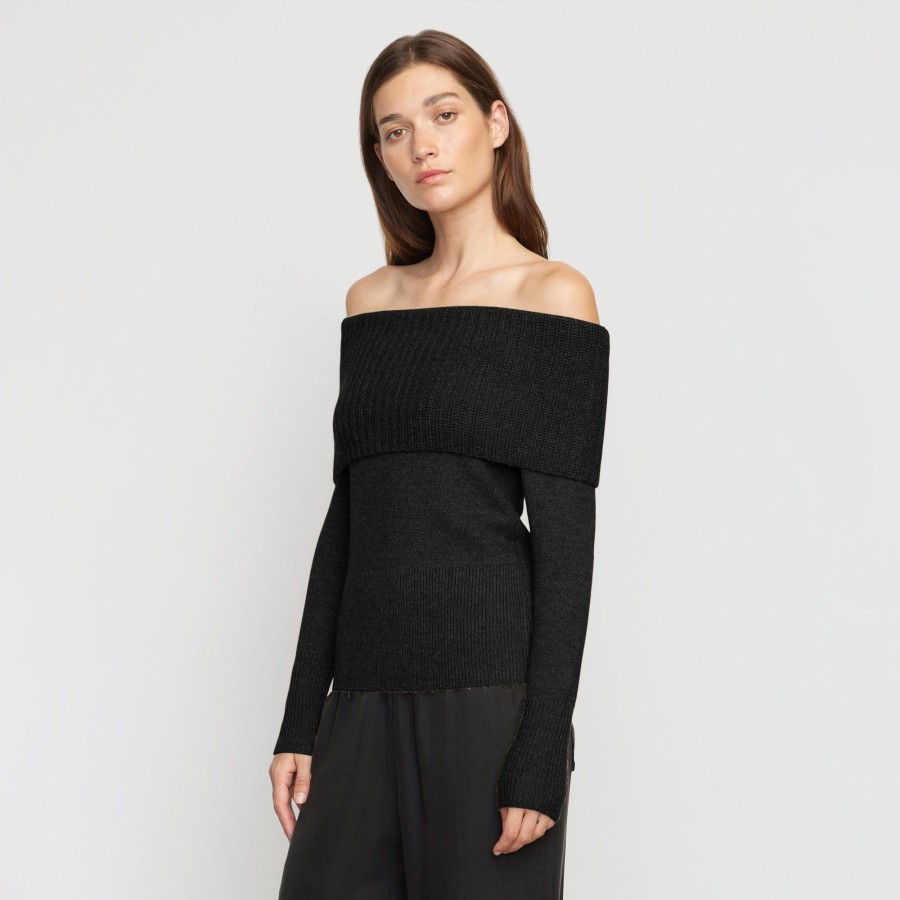 Clothing Expert Group Limited | Kiana Ribbed Off-Shoulder Sweater