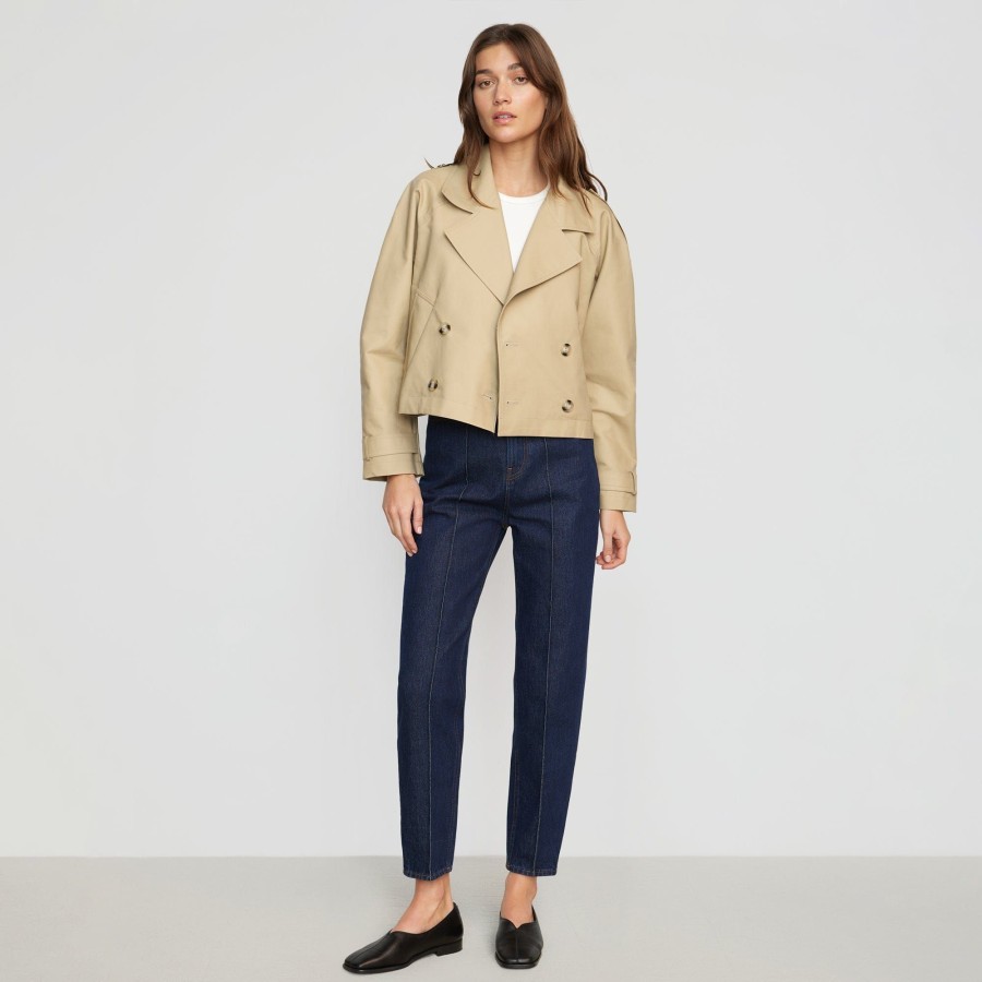 Clothing Hua Jia | Luca Cropped Trench Jacket