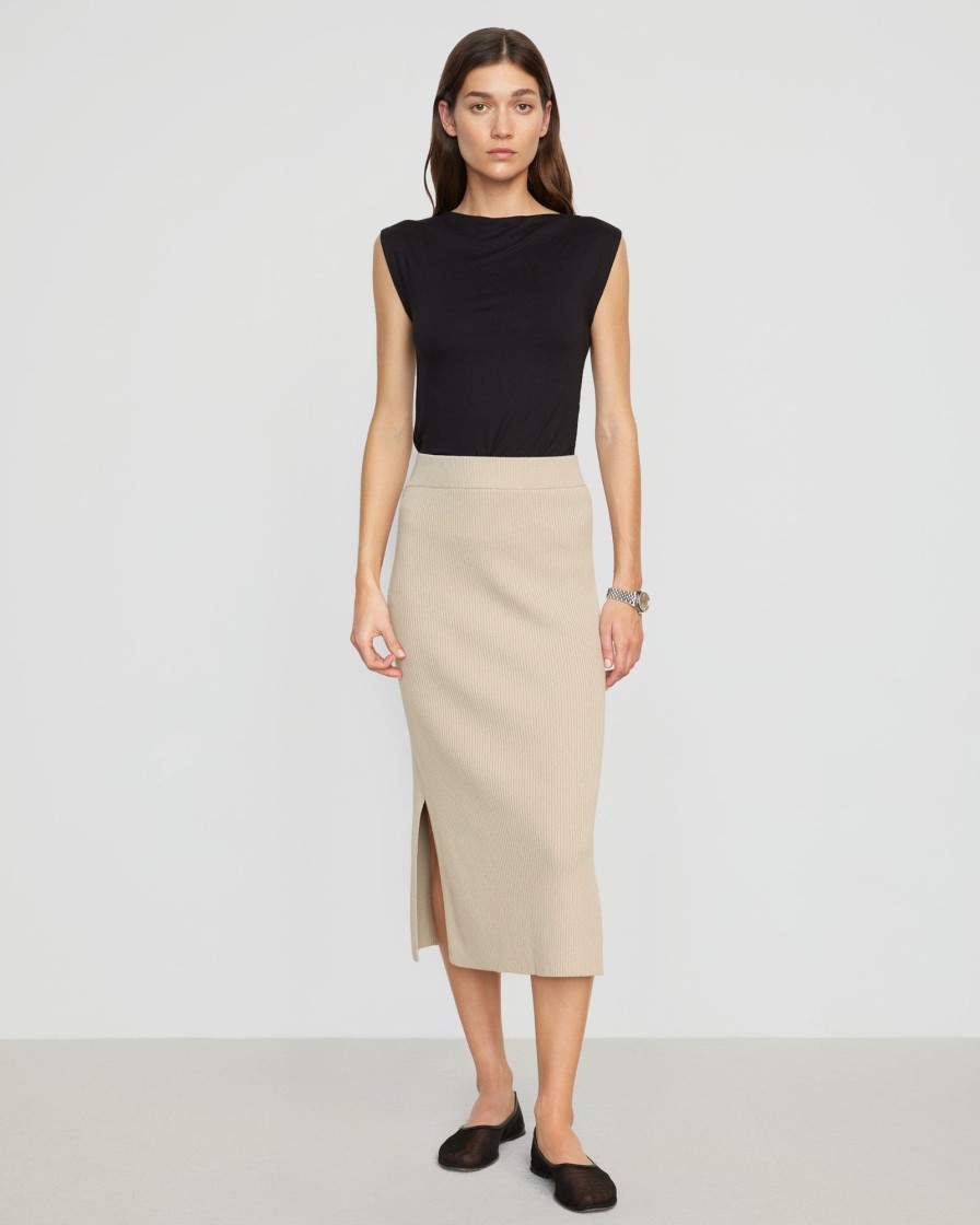 Clothing Expert Group Limited | Faustine Cotton Ribbed Skirt