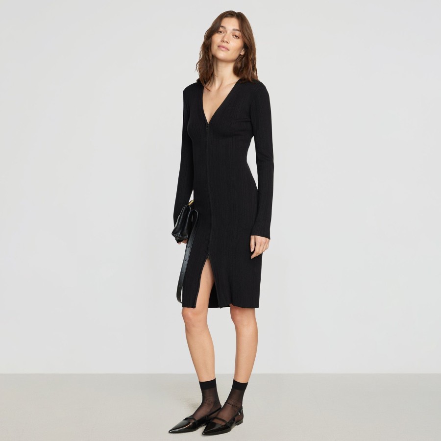 Clothing Expert Group Limited | Ahran Ribbed Two-Way Zip Dress