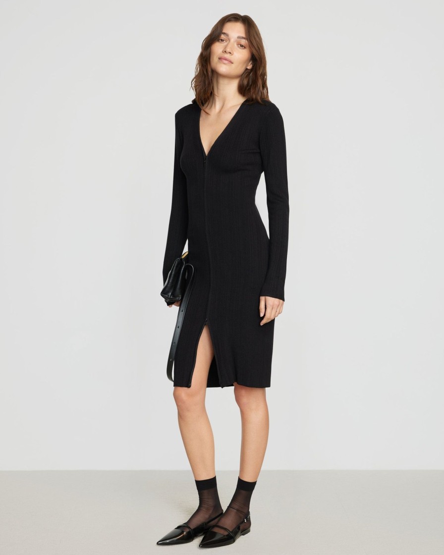 Clothing Expert Group Limited | Ahran Ribbed Two-Way Zip Dress