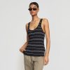 Clothing Zhenghong Textiles | Mijal Striped Sweater Tank