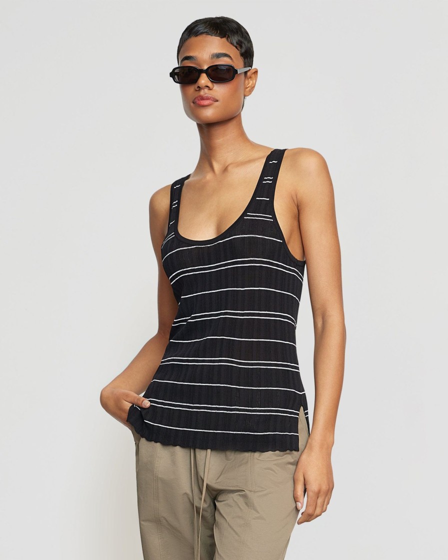 Clothing Zhenghong Textiles | Mijal Striped Sweater Tank