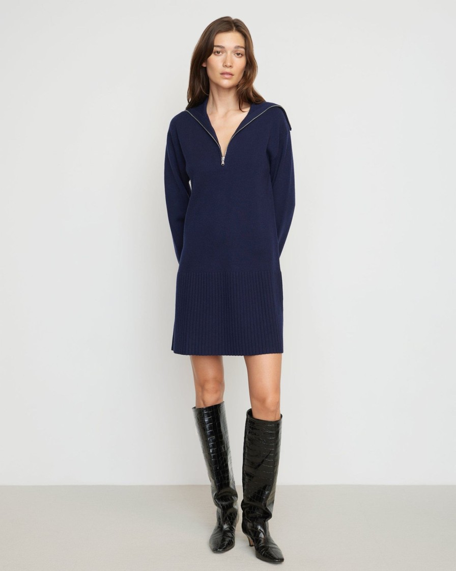 Clothing Expert Group Limited | Milly Zip-Collared Sweater Dress