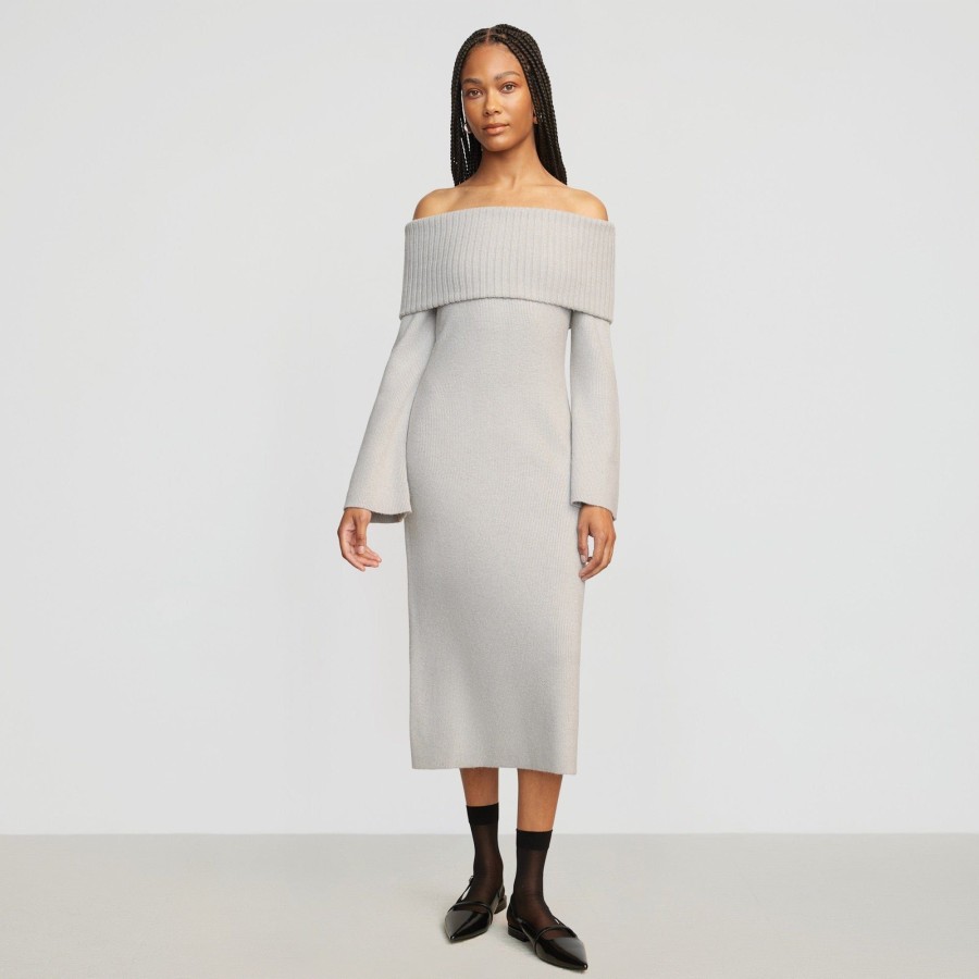 Clothing Brilliant Wise Corporation Limited | Cara Ribbed Foldover Sweater Dress