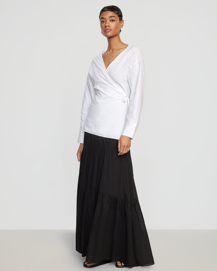 Clothing Fashion Apparels | Runa Tiered Cotton Maxi Skirt