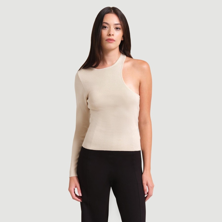 Clothing Crescent | Ainsley One Shoulder Cut-Out Sweater