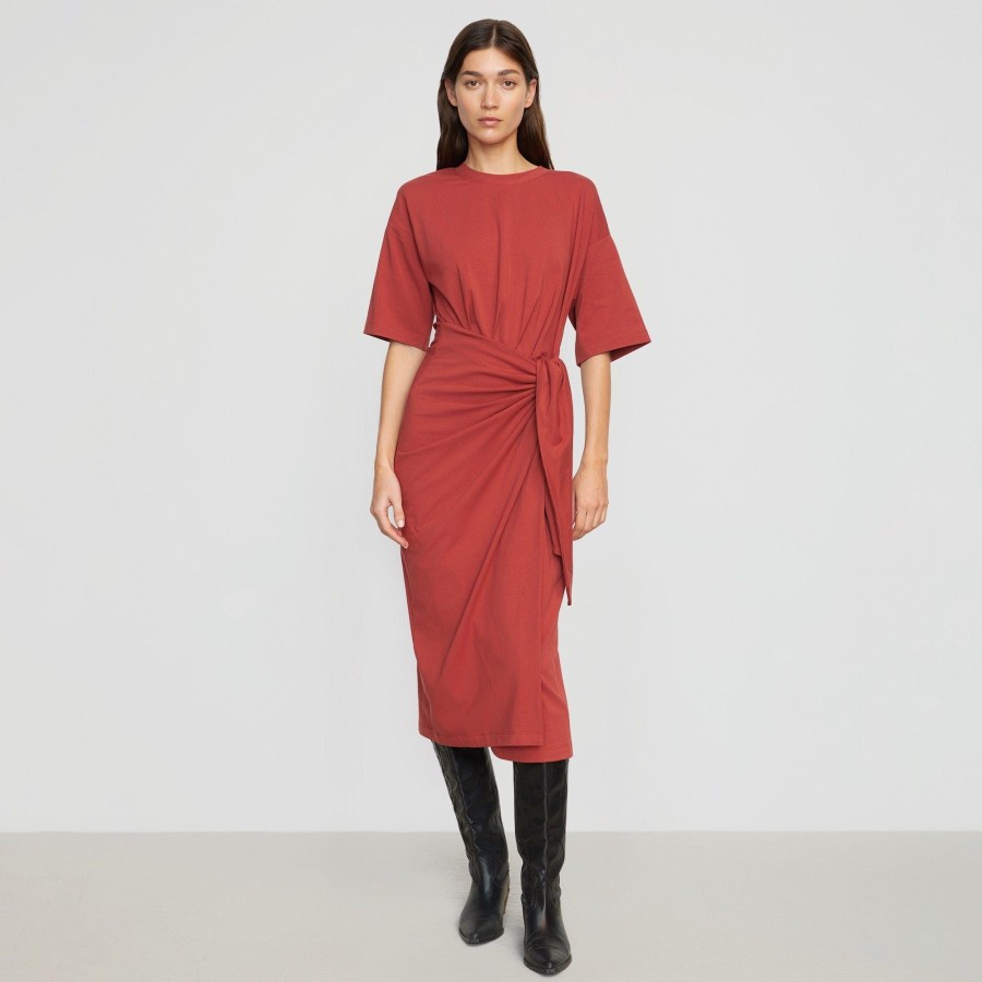 Clothing UBASE INTERNATIONAL, INC. | Noa Organic Cotton T-Shirt Wrap Dress