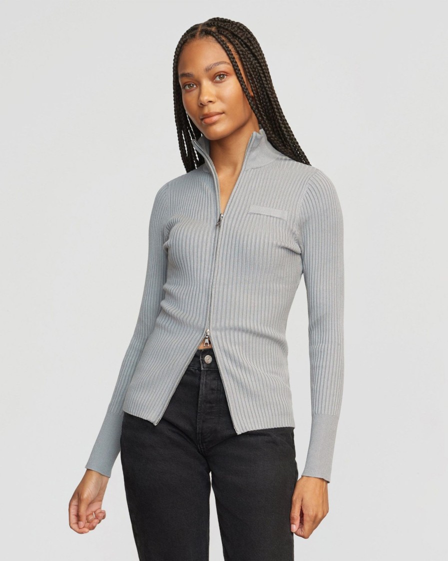 Clothing Expert Group Limited | Kaine Ribbed Two-Way Zip Sweater