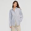 Clothing Hua Jia | Tariro Oversized Striped Shirt