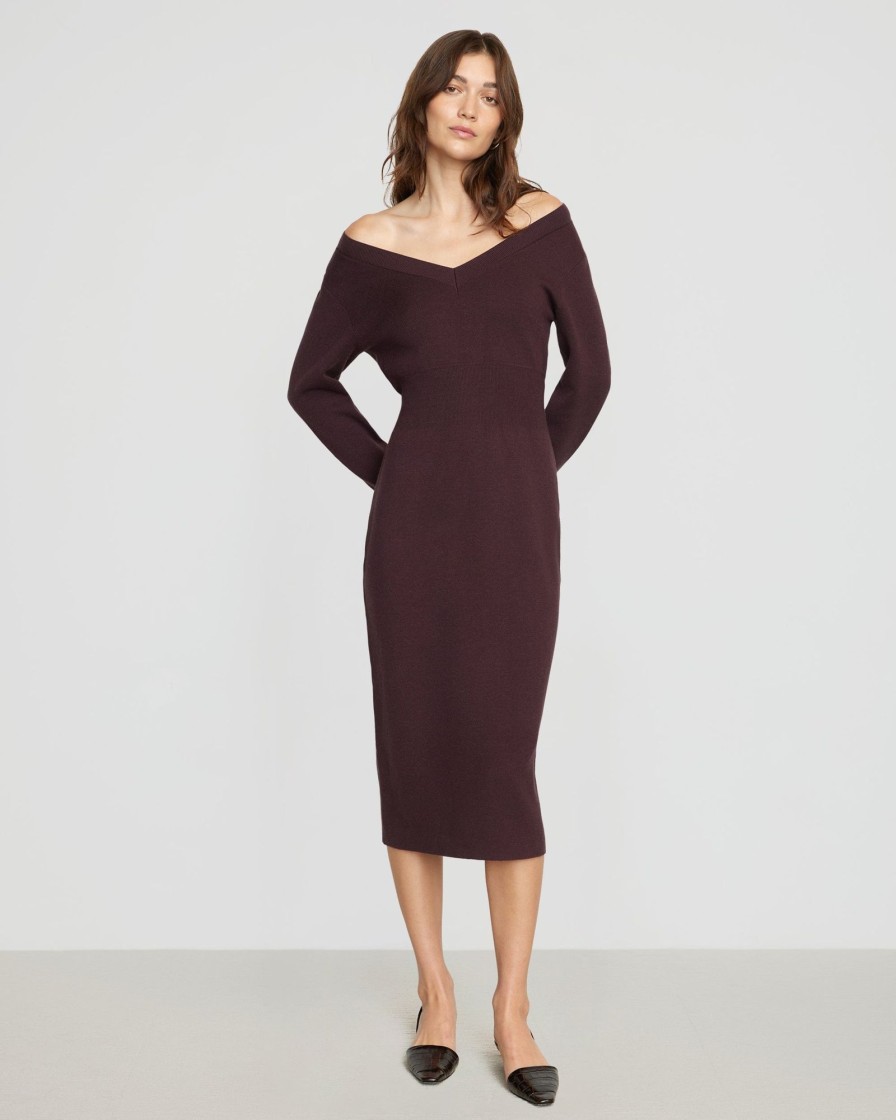 Clothing Brilliant Wise Corporation Limited | Brea Off-Shoulder Sweater Dress