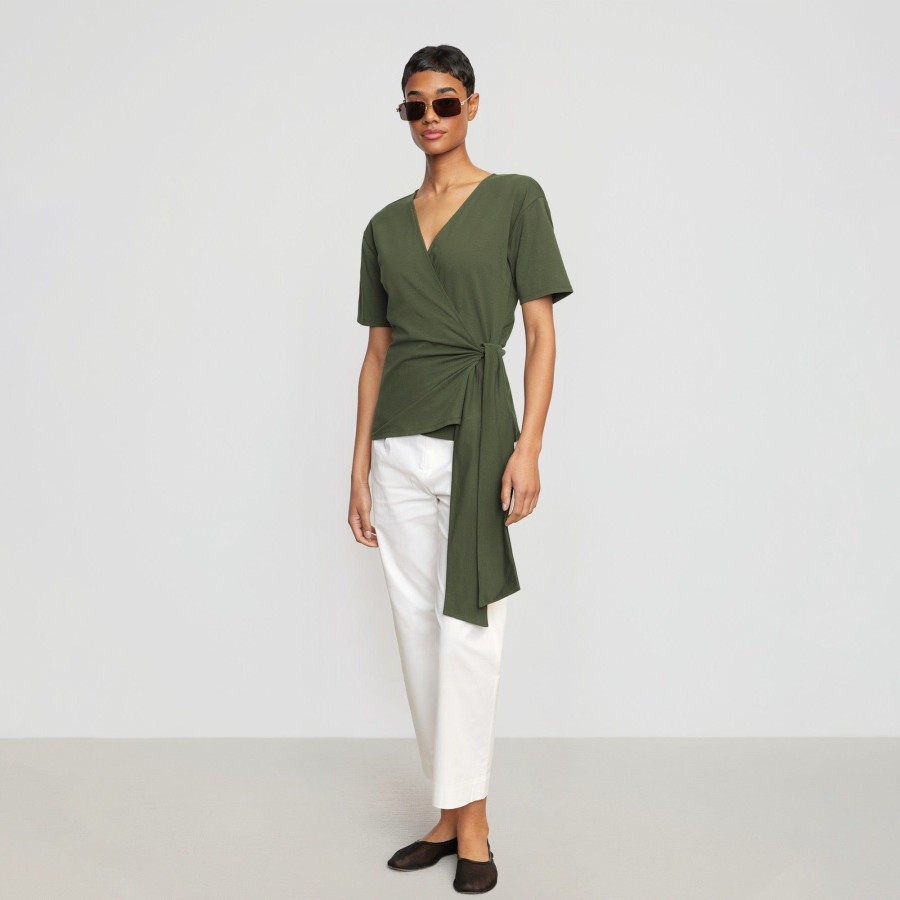 Clothing UBASE INTERNATIONAL, INC. | Sena Organic Cotton Wrap Tee