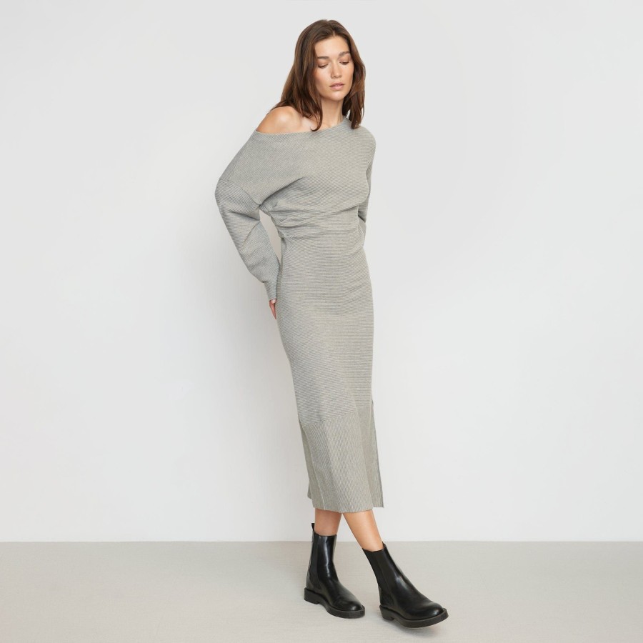 Clothing Expert Group Limited | Zora Ribbed Off-Shoulder Dress