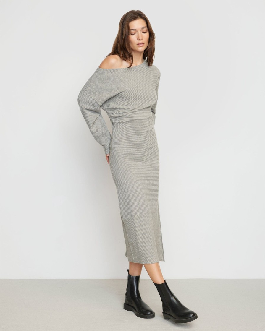 Clothing Expert Group Limited | Zora Ribbed Off-Shoulder Dress