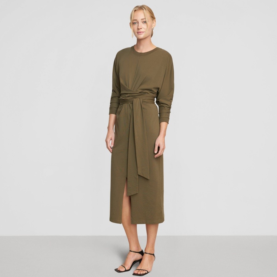 Clothing UBASE INTERNATIONAL, INC. | Wei Organic Cotton Tie-Front Dress