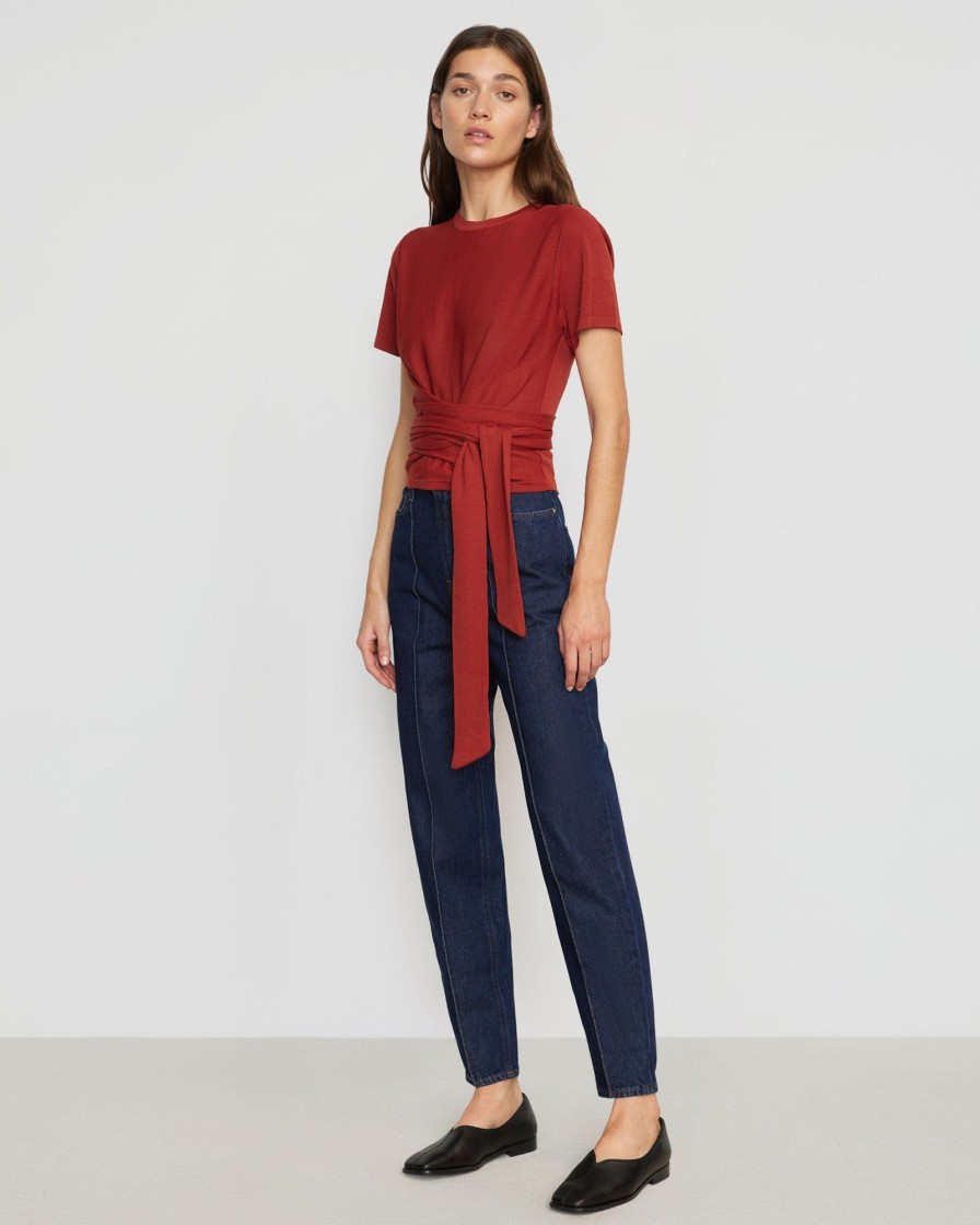 Clothing Brilliant Wise Corporation Limited | Jude Cropped Tie-Front Top