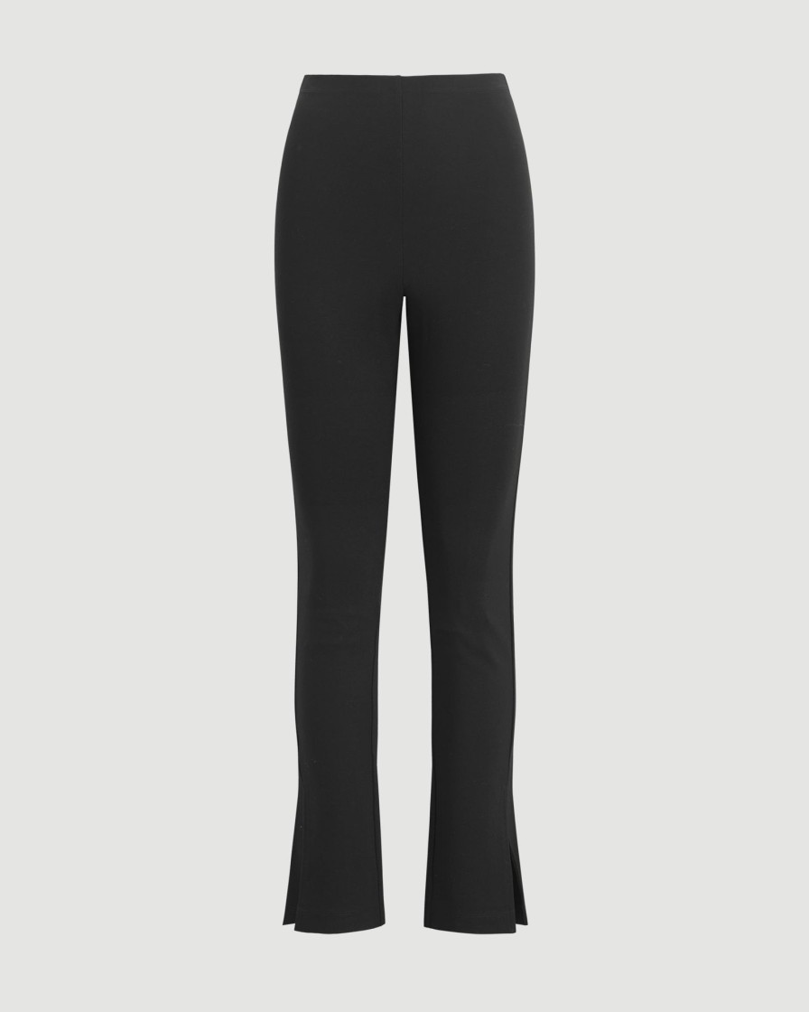 Clothing UBASE INTERNATIONAL, INC. | Devi Side-Split Stretch Pant (Short)