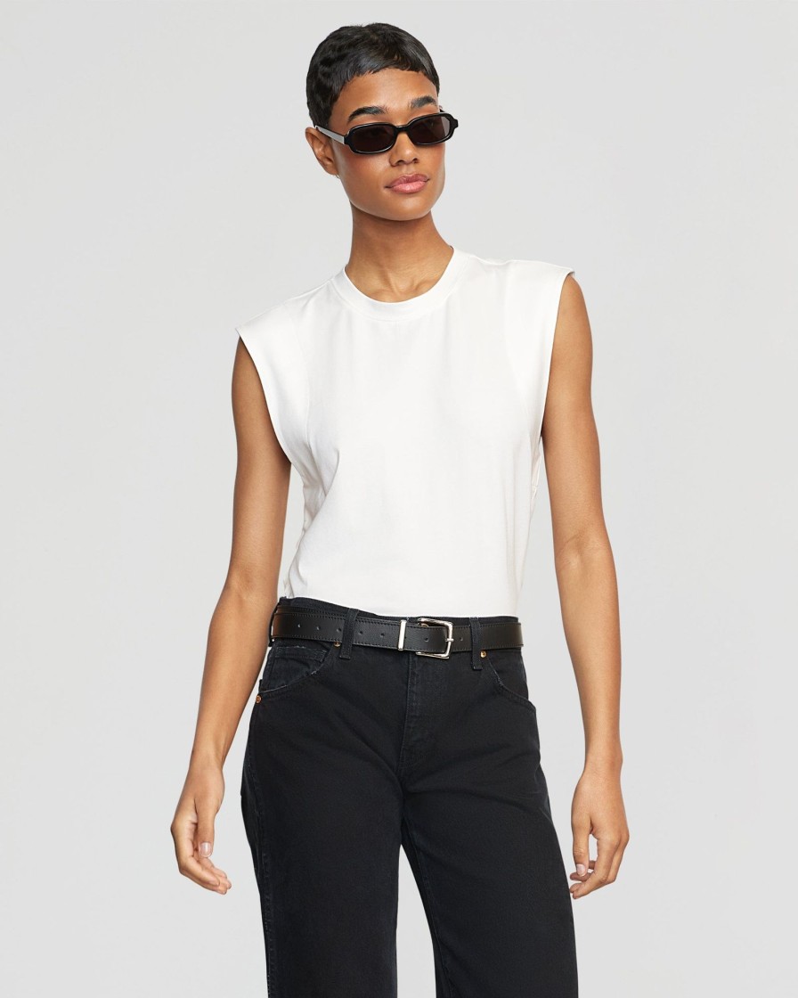 Clothing UBASE INTERNATIONAL, INC. | Nana Organic Cotton Structured Shoulder Tee