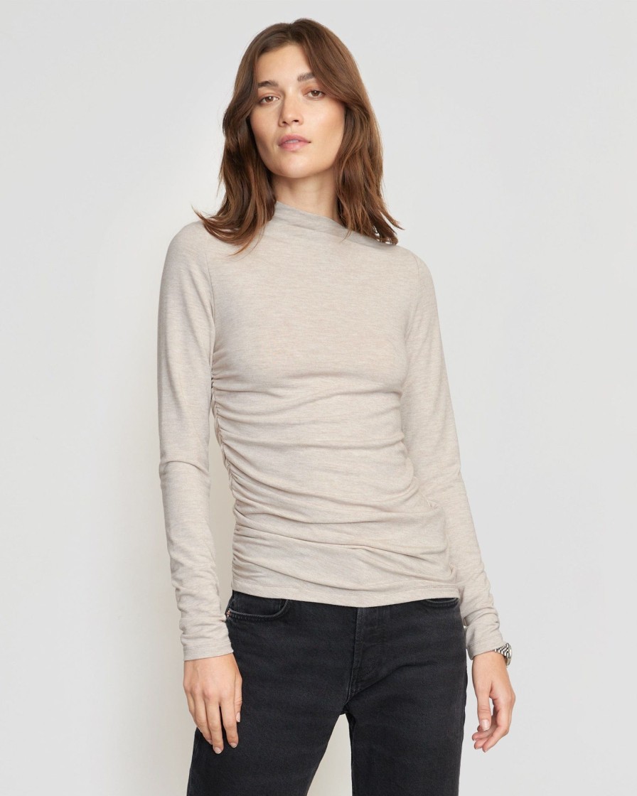 Clothing Hua Shang Group (H.K.) Ltd | Kimberly Ruched Long-Sleeve Tee