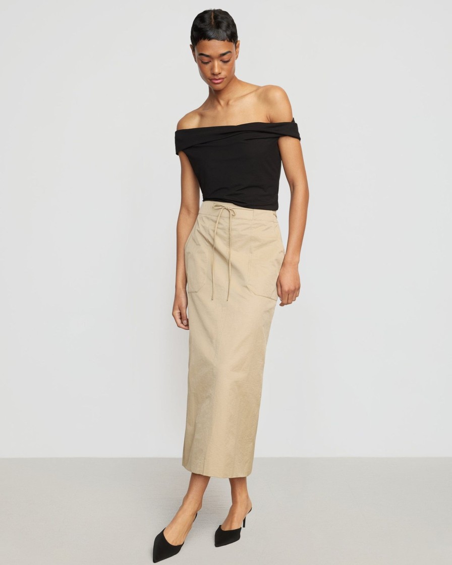 Clothing Hua Jia | Ida Drawstring Cargo Skirt