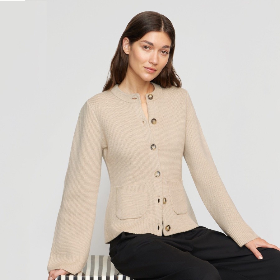 Clothing Brilliant Wise Corporation Limited | Eames Cotton-Wool Button Cardigan