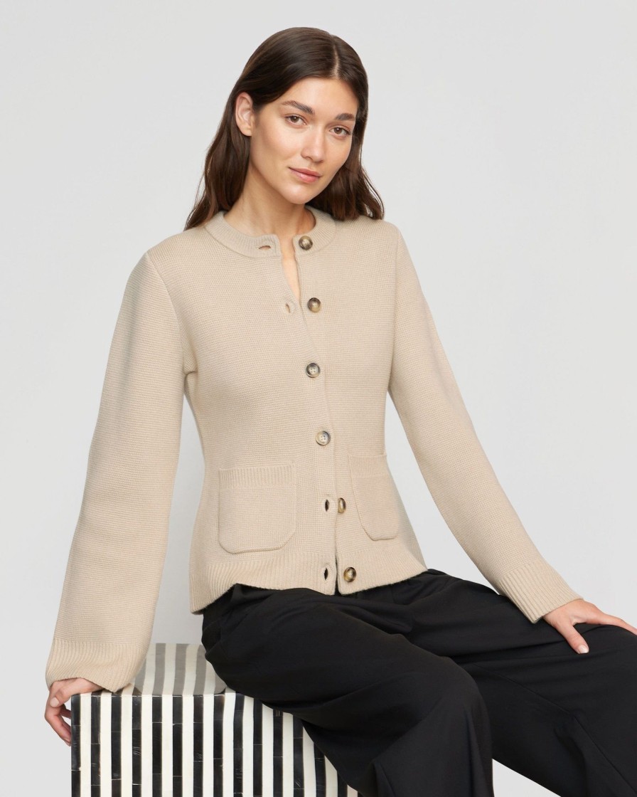 Clothing Brilliant Wise Corporation Limited | Eames Cotton-Wool Button Cardigan