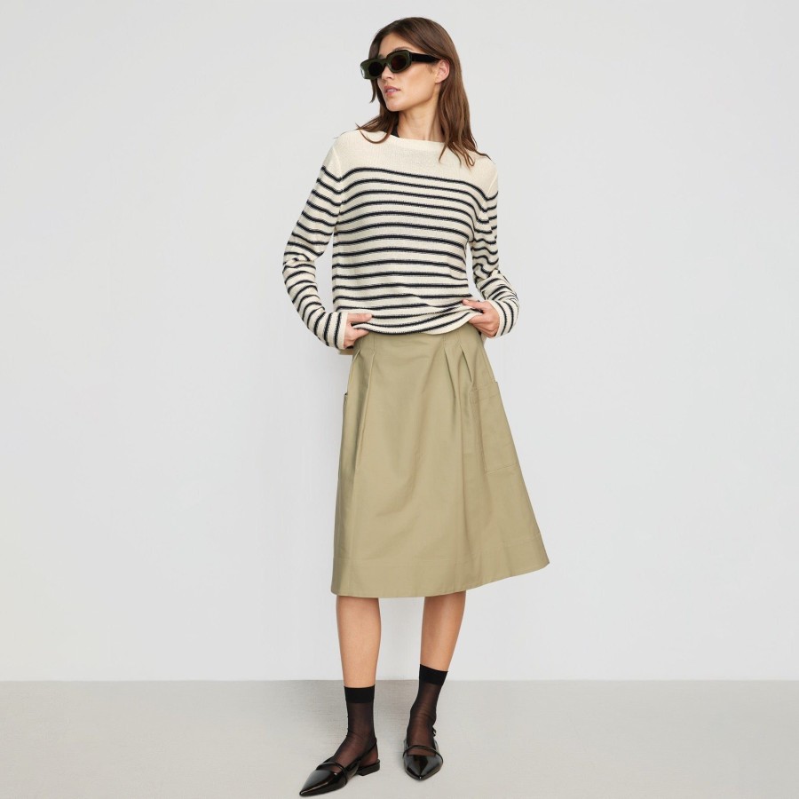 Clothing Hua Jia | Connor A-Line Utility Skirt