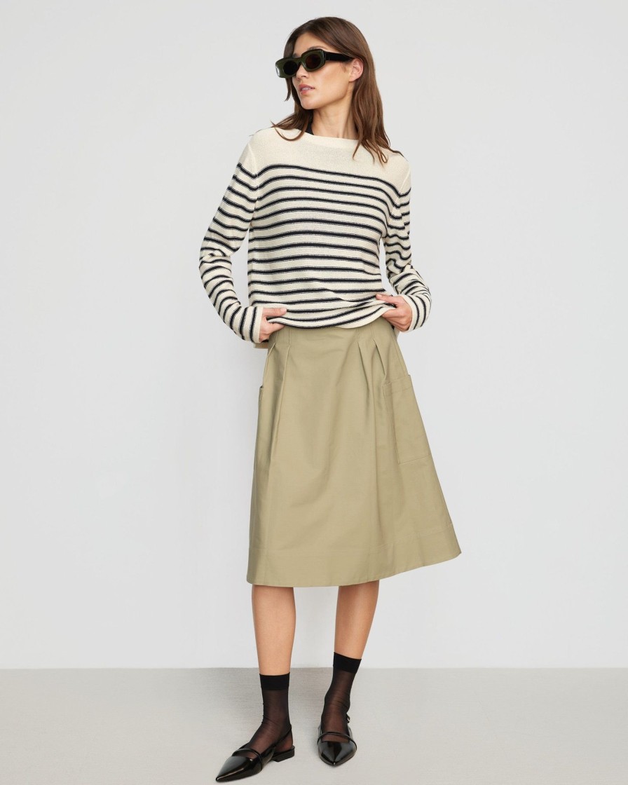 Clothing Hua Jia | Connor A-Line Utility Skirt