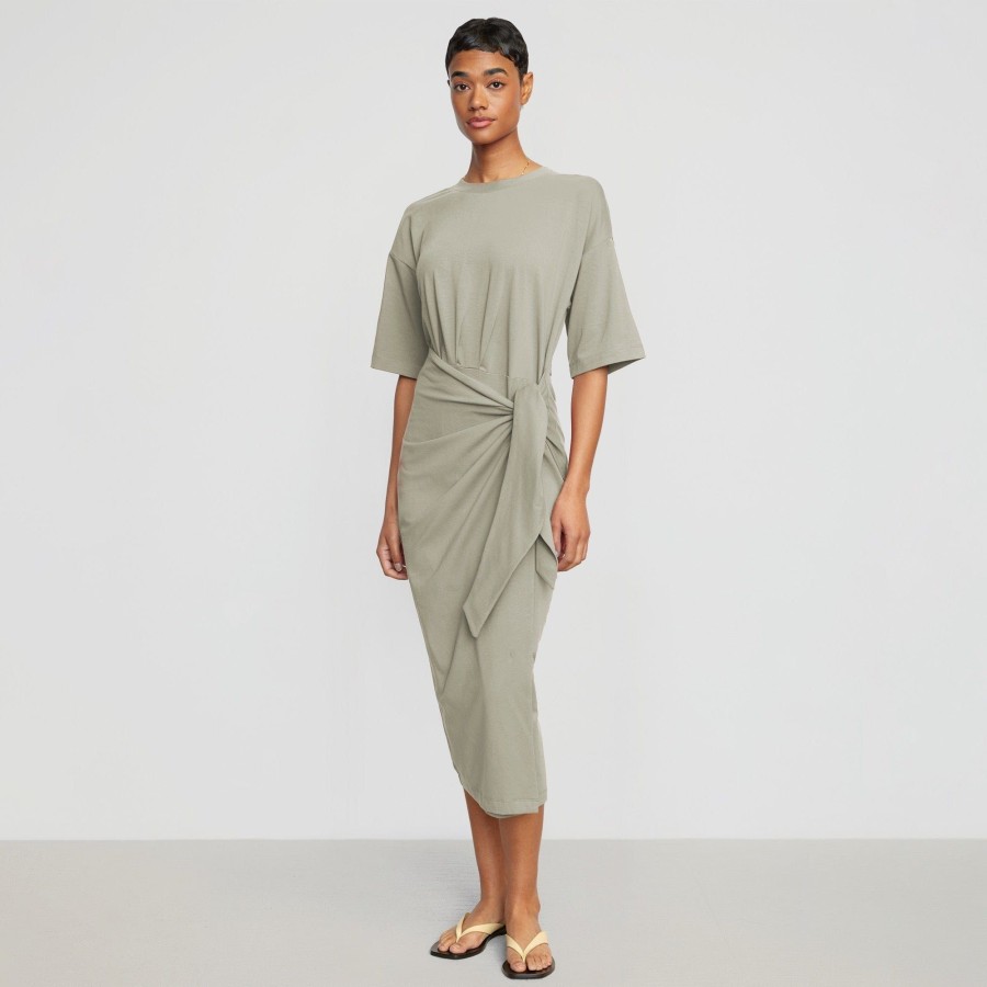 Clothing UBASE INTERNATIONAL, INC. | Noa Organic Cotton T-Shirt Wrap Dress