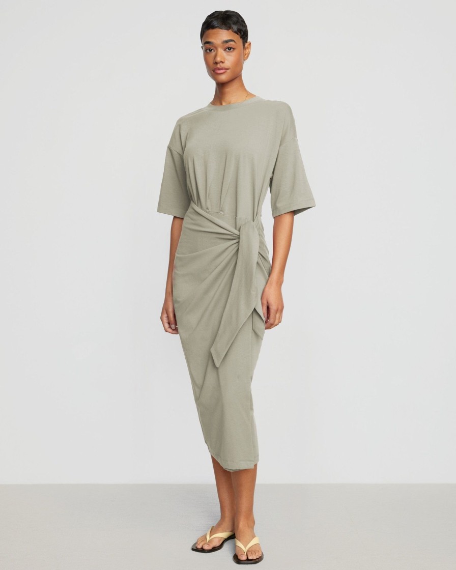 Clothing UBASE INTERNATIONAL, INC. | Noa Organic Cotton T-Shirt Wrap Dress