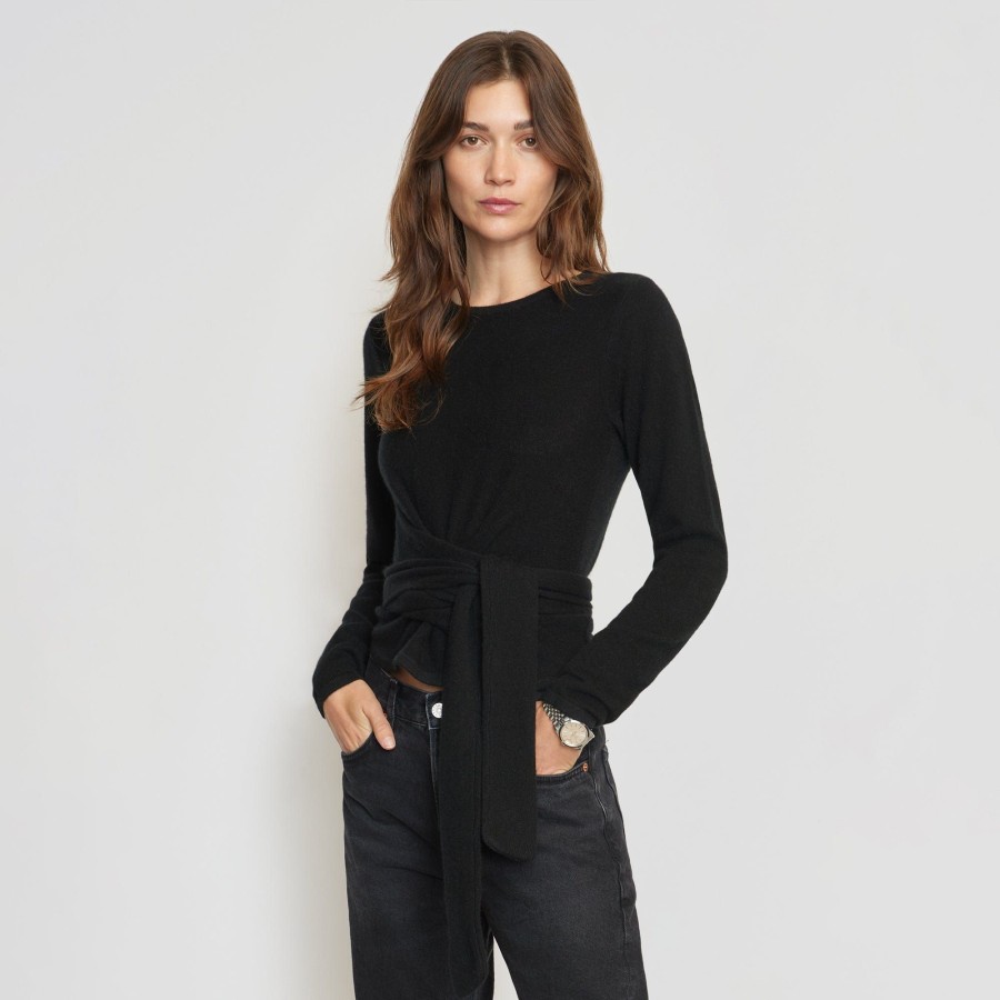 Clothing Brilliant Wise Corporation Limited | Amal Cashmere Long-Sleeve Wrap Sweater