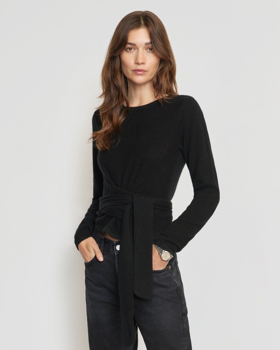 Clothing Brilliant Wise Corporation Limited | Amal Cashmere Long-Sleeve Wrap Sweater