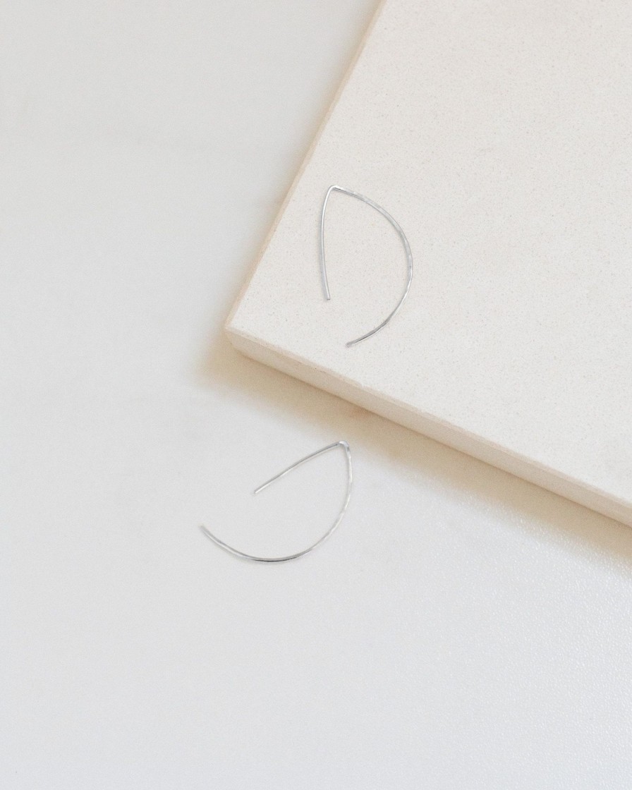 Accessories Modern Citizen | Sterling Silver Wishbone Threader Earrings