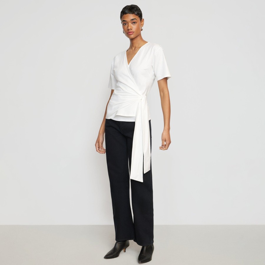 Clothing UBASE INTERNATIONAL, INC. | Sena Organic Cotton Wrap Tee