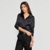 Clothing Hua Jia | Dean Satin Tie-Waist Shirt