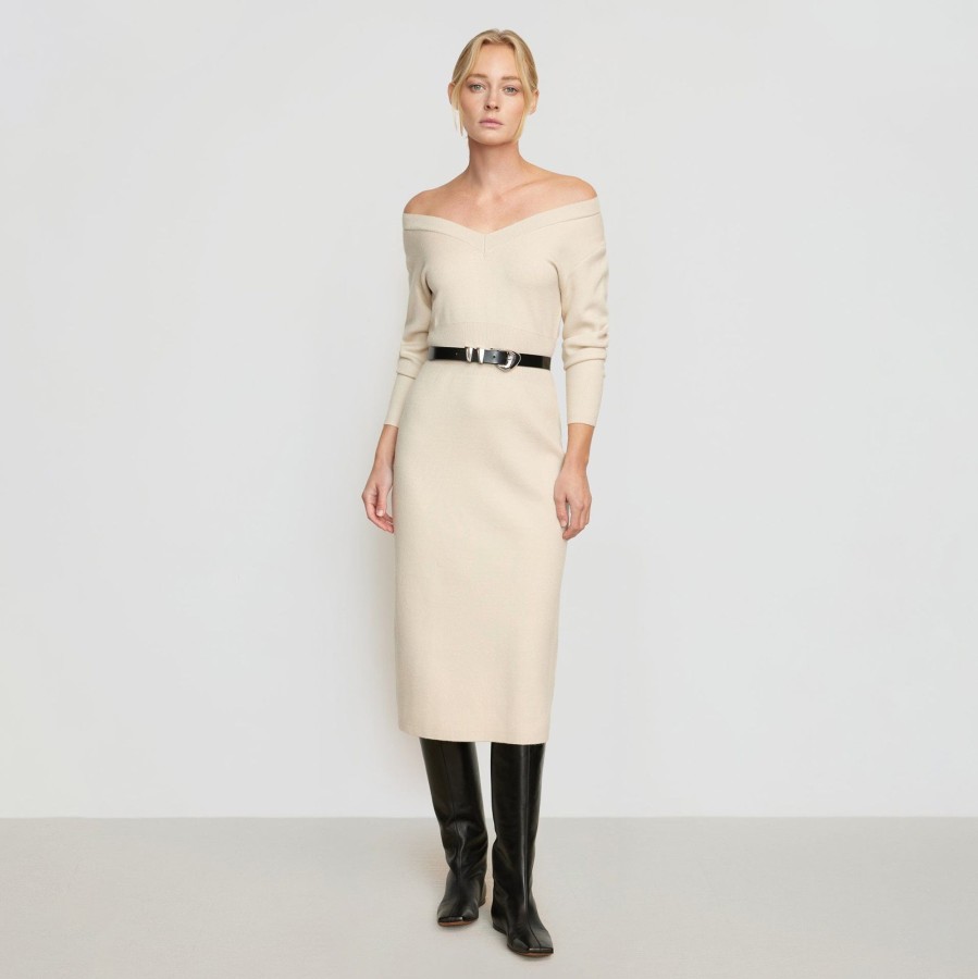 Clothing Brilliant Wise Corporation Limited | Brea Off-Shoulder Sweater Dress