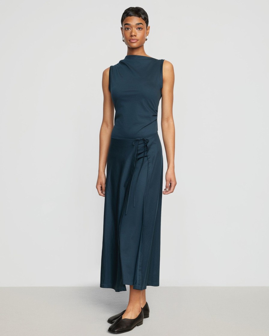 Clothing Asia Consultancy Co., Ltd | Amelia Asymmetric-Neck Wrap Dress