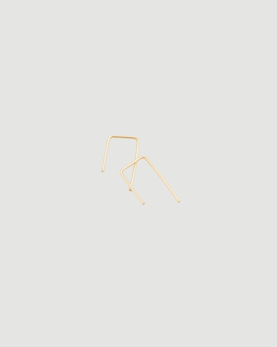 Accessories Modern Citizen | 14K Gold Staple Earrings