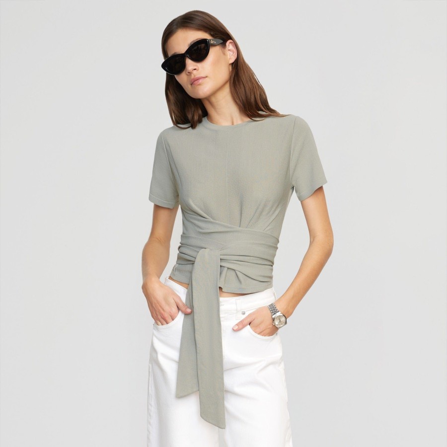 Clothing Brilliant Wise Corporation Limited | Jude Cropped Tie-Front Top