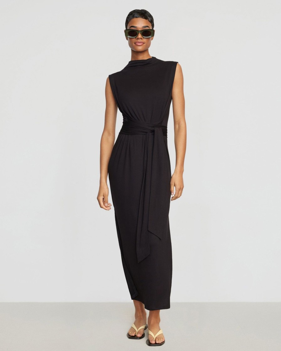 Clothing UBASE INTERNATIONAL, INC. | Eden Sleeveless Tie-Front Dress