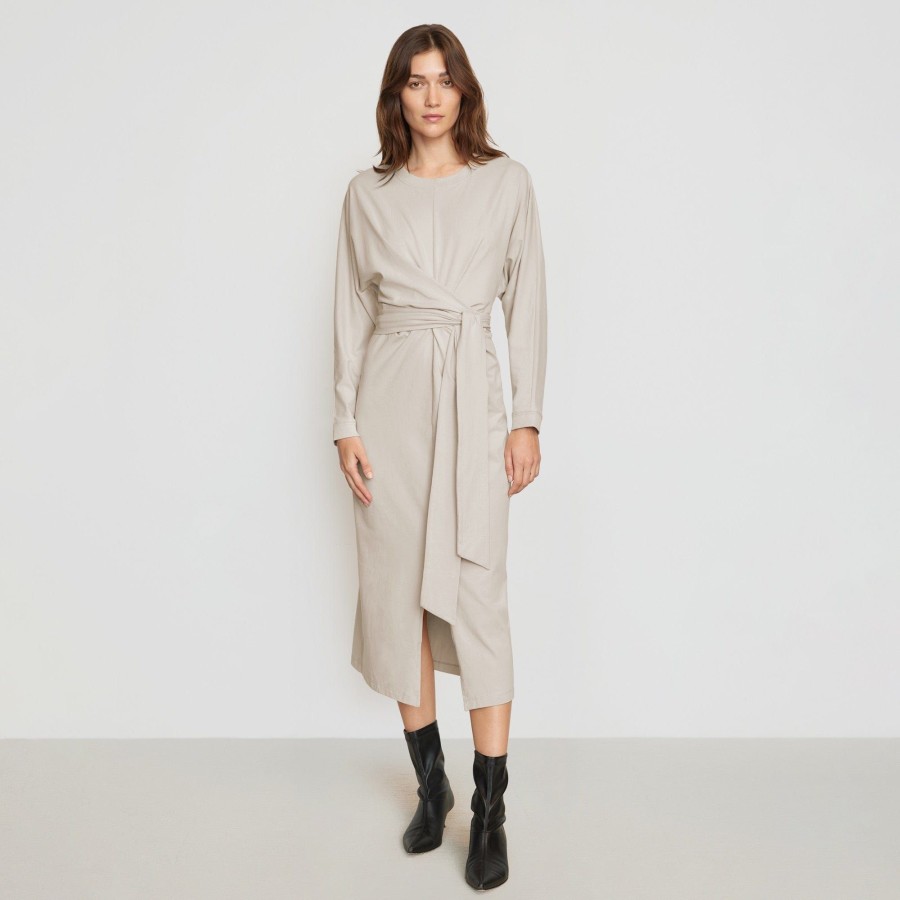 Clothing UBASE INTERNATIONAL, INC. | Wei Organic Cotton Tie-Front Dress