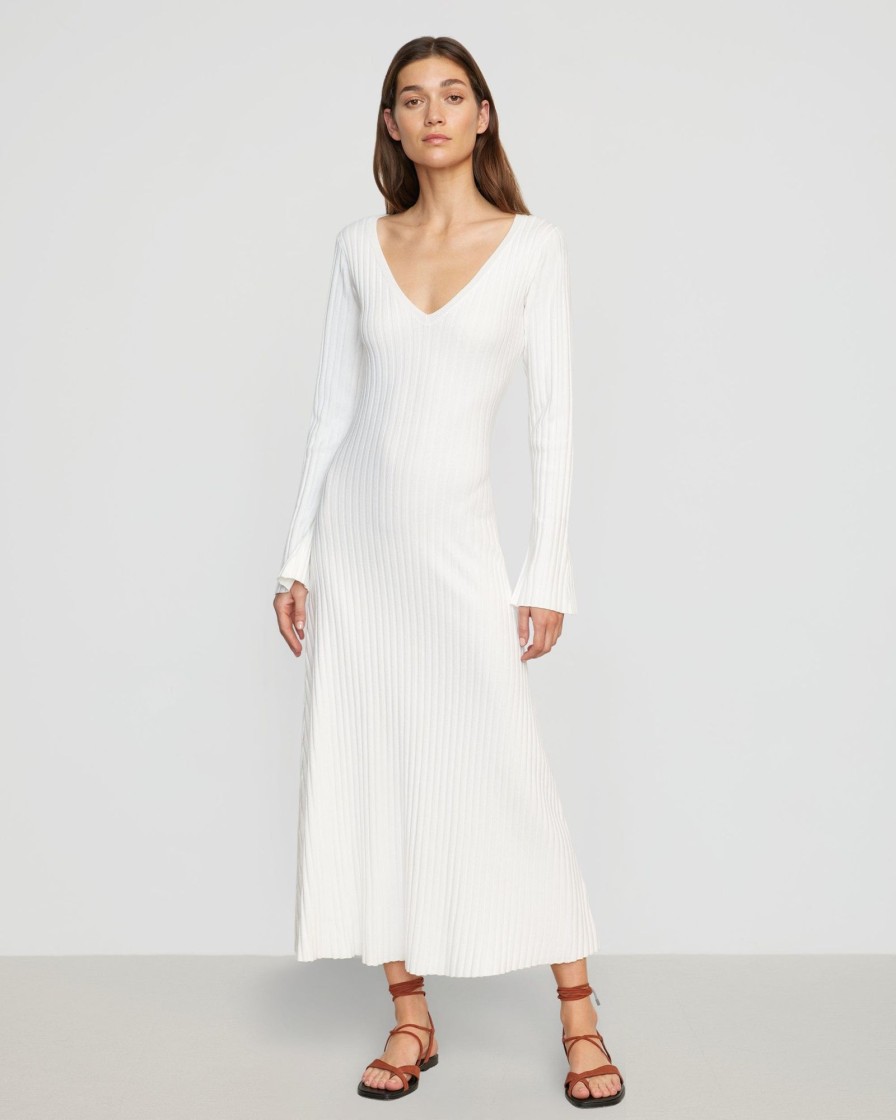 Clothing Brilliant Wise Corporation Limited | Wesley Ribbed V-Neck Sweater Dress